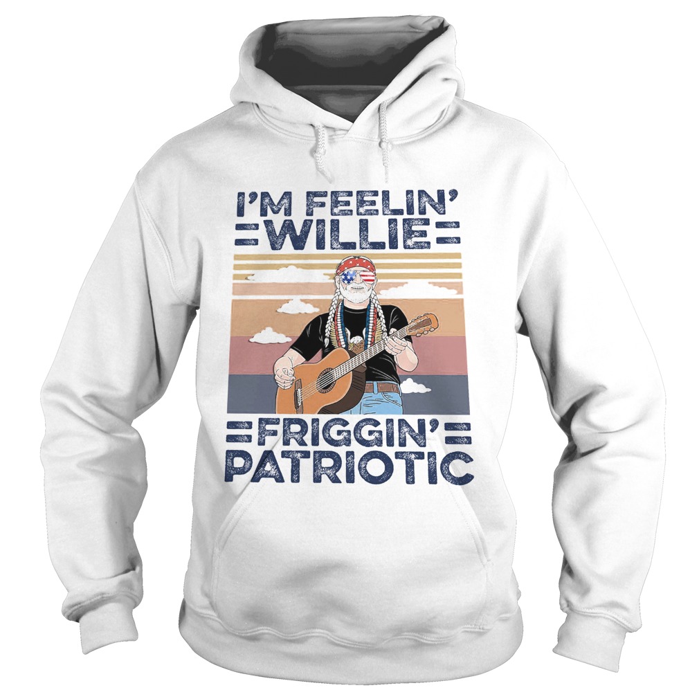Im feelin willie friggin patriotic guitar vintage  Hoodie