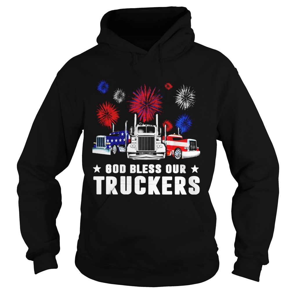 Independence Day America God Bless Our Truckers  Hoodie