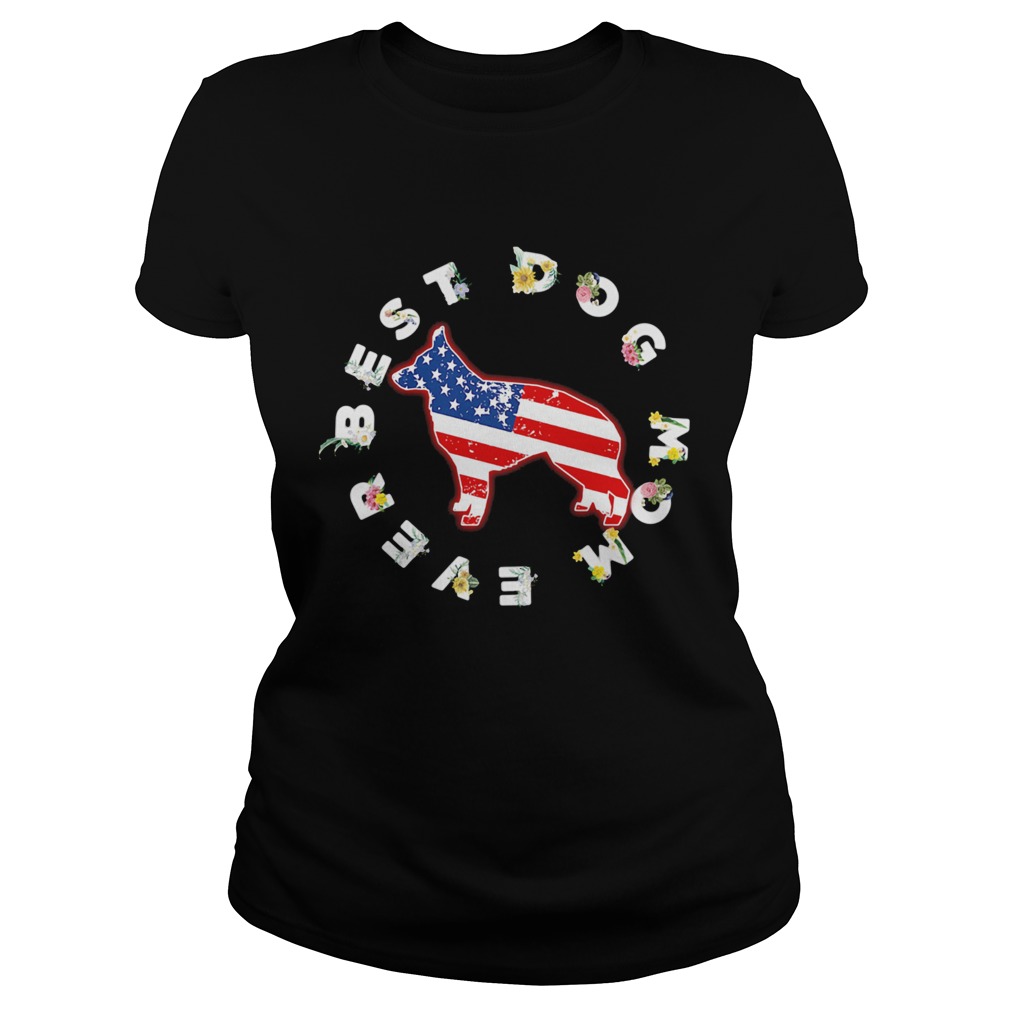 Independence Day flower everbest dog mom  Classic Ladies