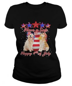 Independence Day have safe and happy July 4th Golden Retriever  Classic Ladies