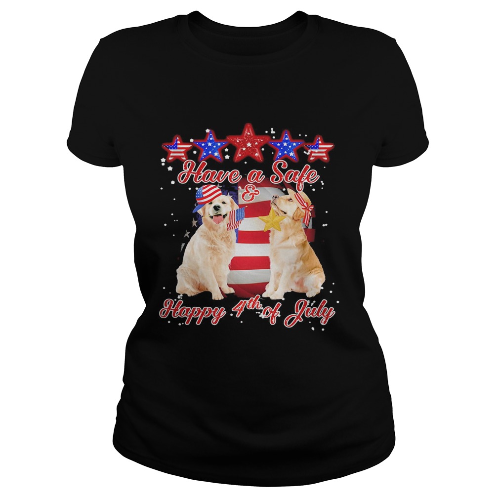 Independence Day have safe and happy July 4th Golden Retriever  Classic Ladies