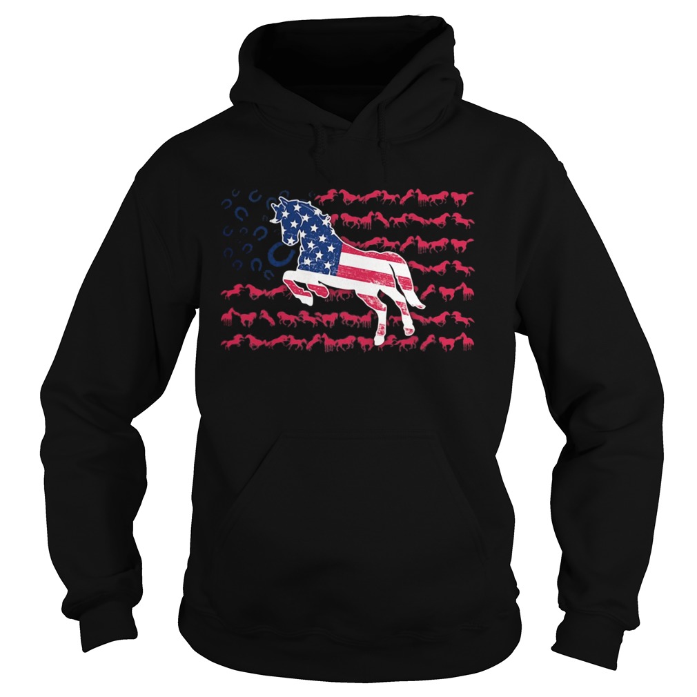 Independence Day horses running Hoodie