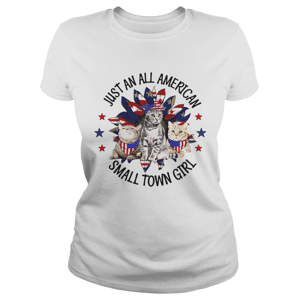 Independence Day just an all american small town girl cats  Classic Ladies