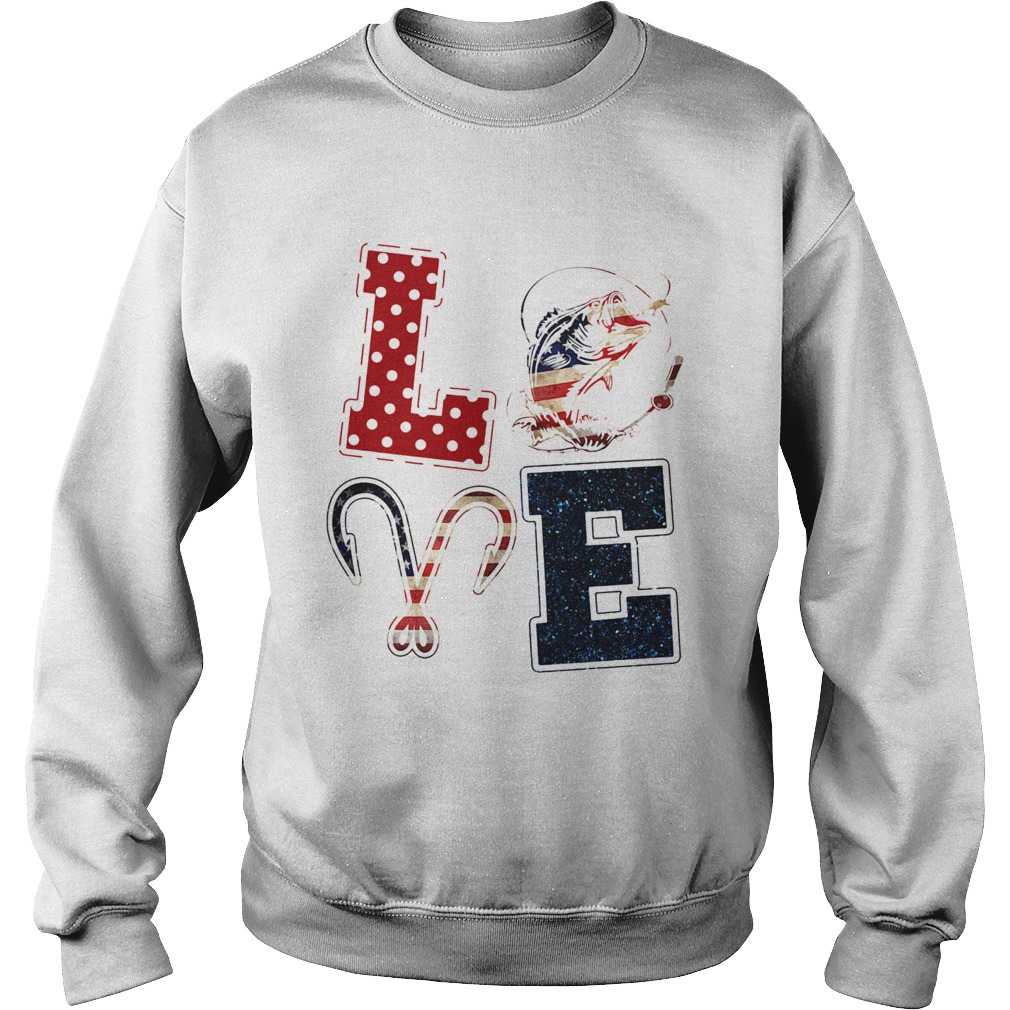 Independence Day love fishing  Sweatshirt