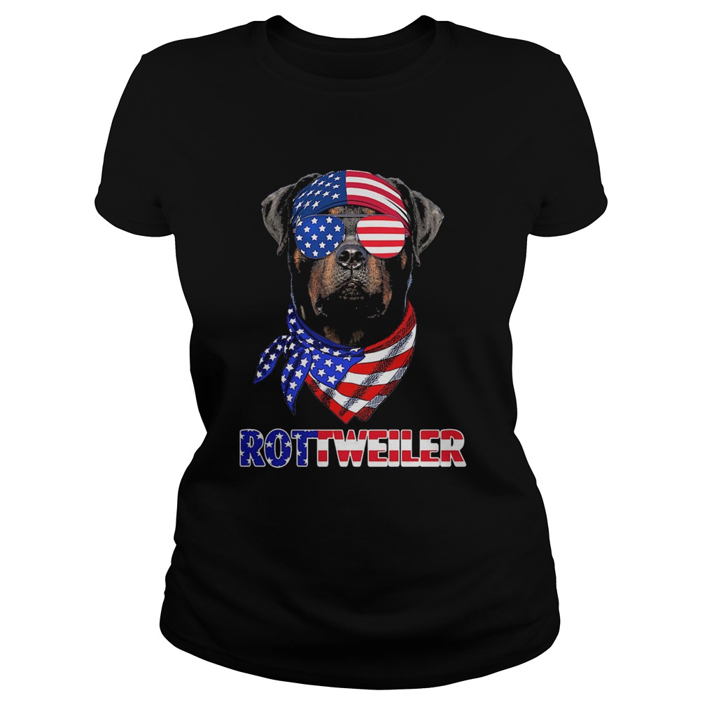 Independence Day rottweiler glasses america Classic Ladies