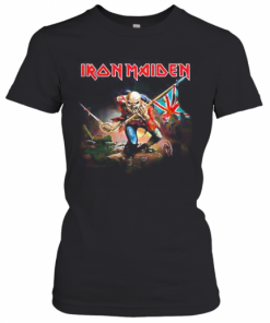 Iron Maiden The Trooper With Flag T-Shirt Classic Women's T-shirt