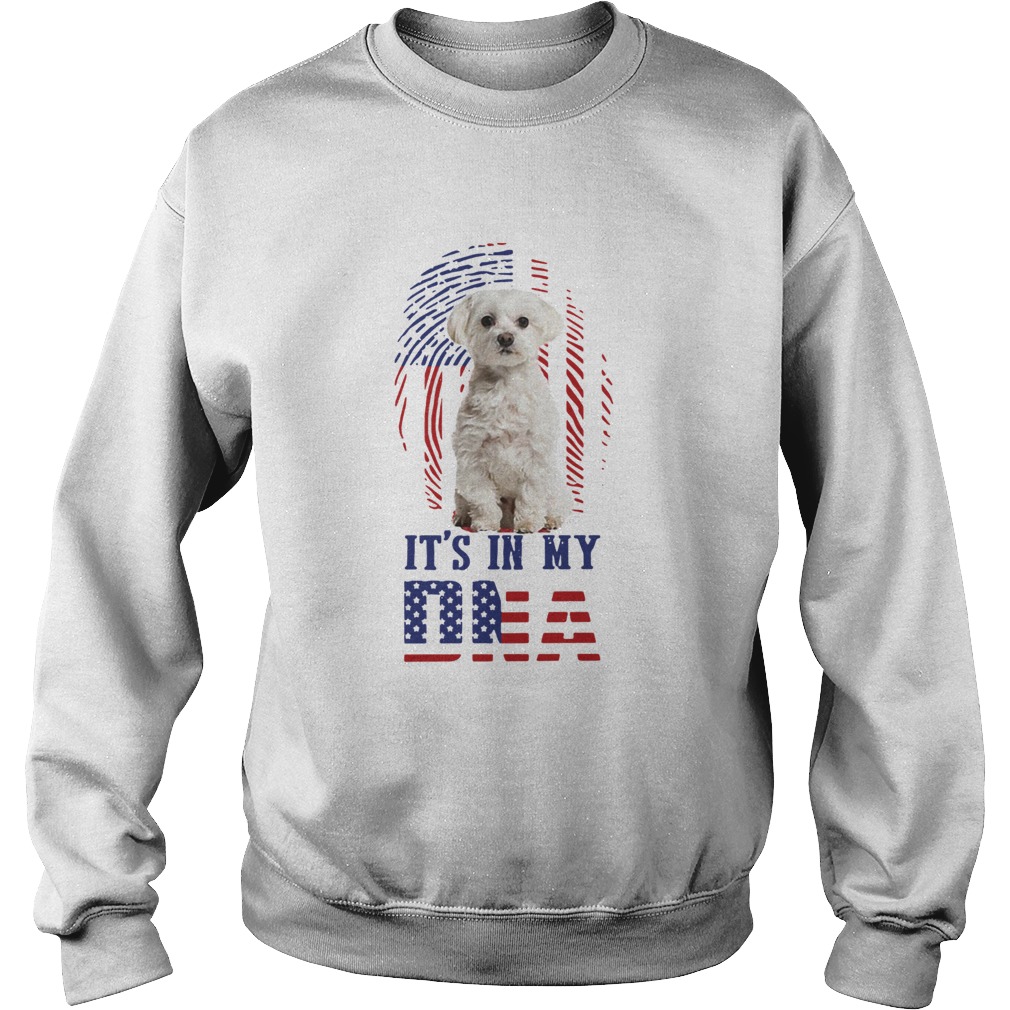 Its In My Dna Dog American Flag Sweatshirt