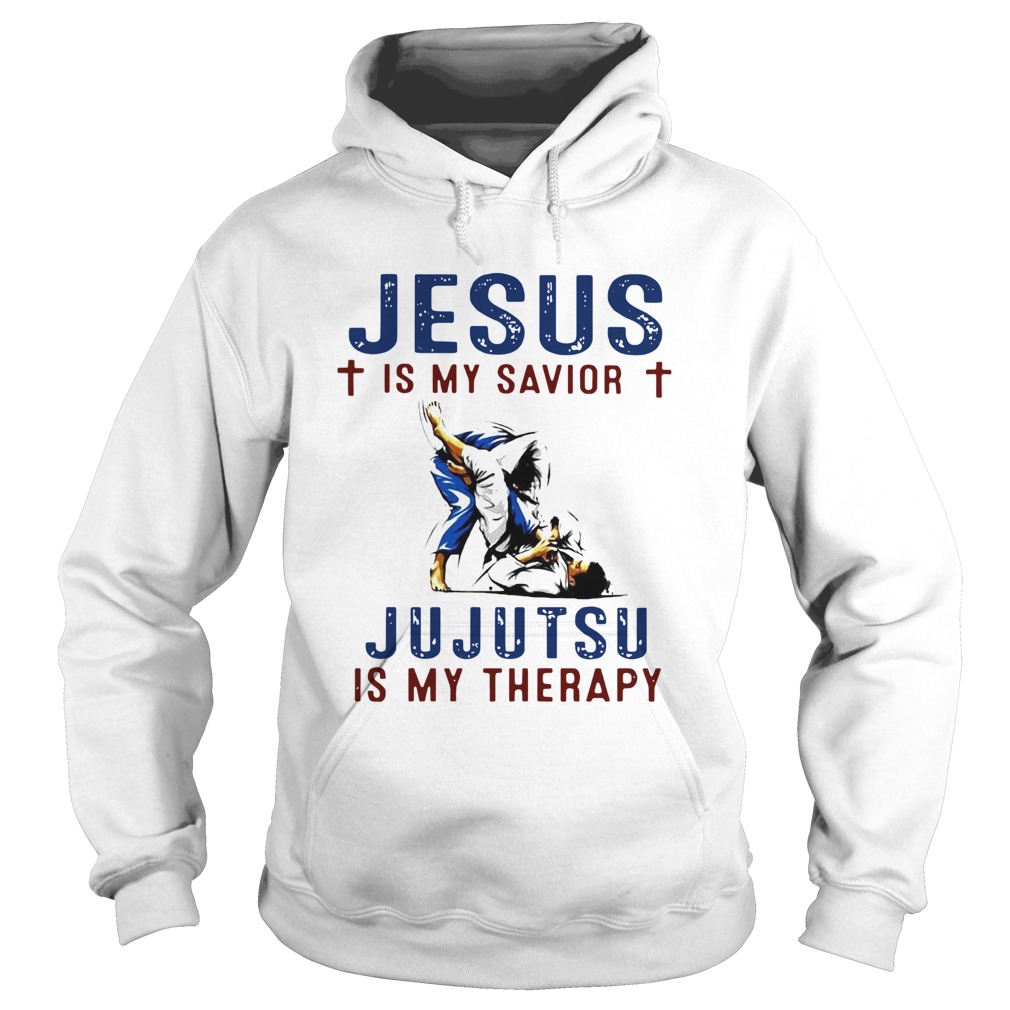 Jesus Is My Savior Jujutsu Is My Therapy Hoodie