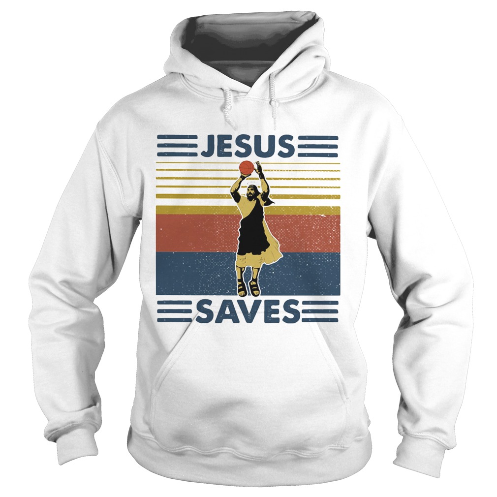 Jesus save volleyball vintage  Hoodie