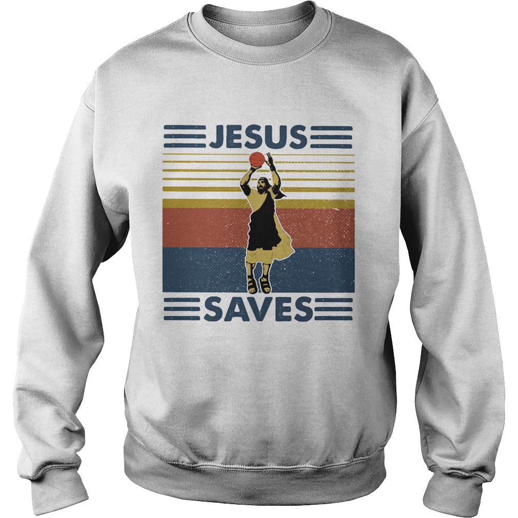 Jesus save volleyball vintage  Sweatshirt