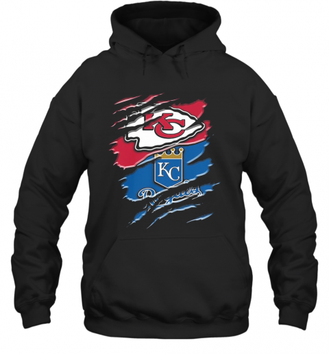 Kansas City Chiefs And Kansas City Royals Football T-Shirt Unisex Hoodie