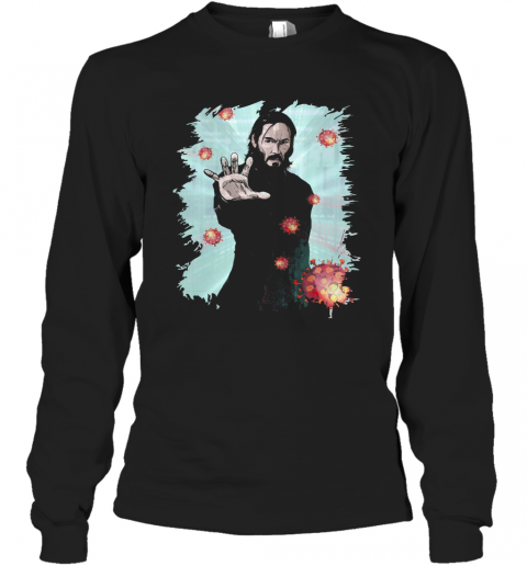 Keanu Reeves Covid 19 T-Shirt Long Sleeved T-shirt 