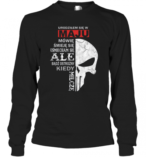 Koszulka Urodziłem Się W Maju Męska T-Shirt Long Sleeved T-shirt 