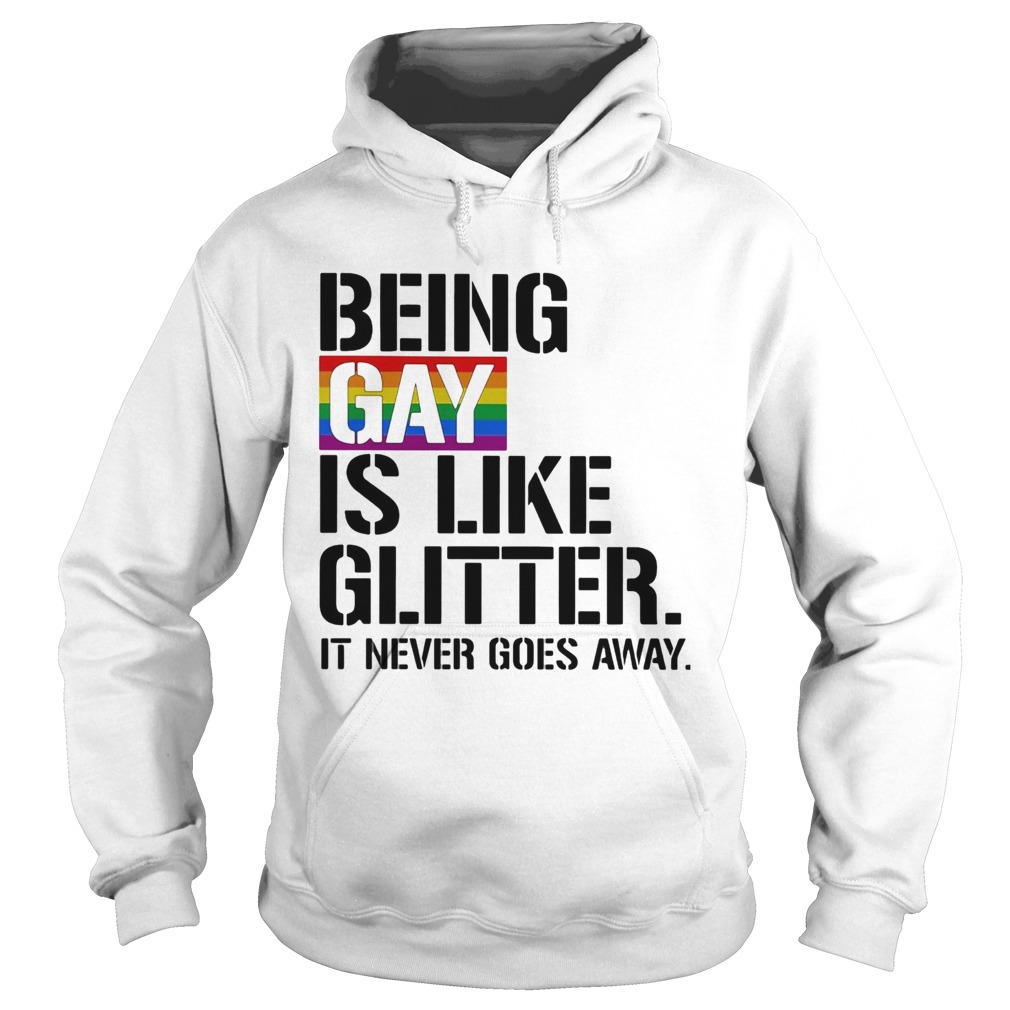 LGBT Being gay is like glitter it never goes away  Hoodie