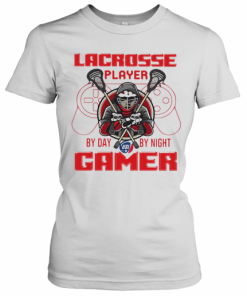 Lacrosse Player By Day By Night Gamer T-Shirt Classic Women's T-shirt