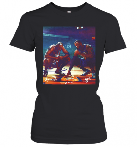 Lebron James And Kobe Bryant Signatures T-Shirt Classic Women's T-shirt