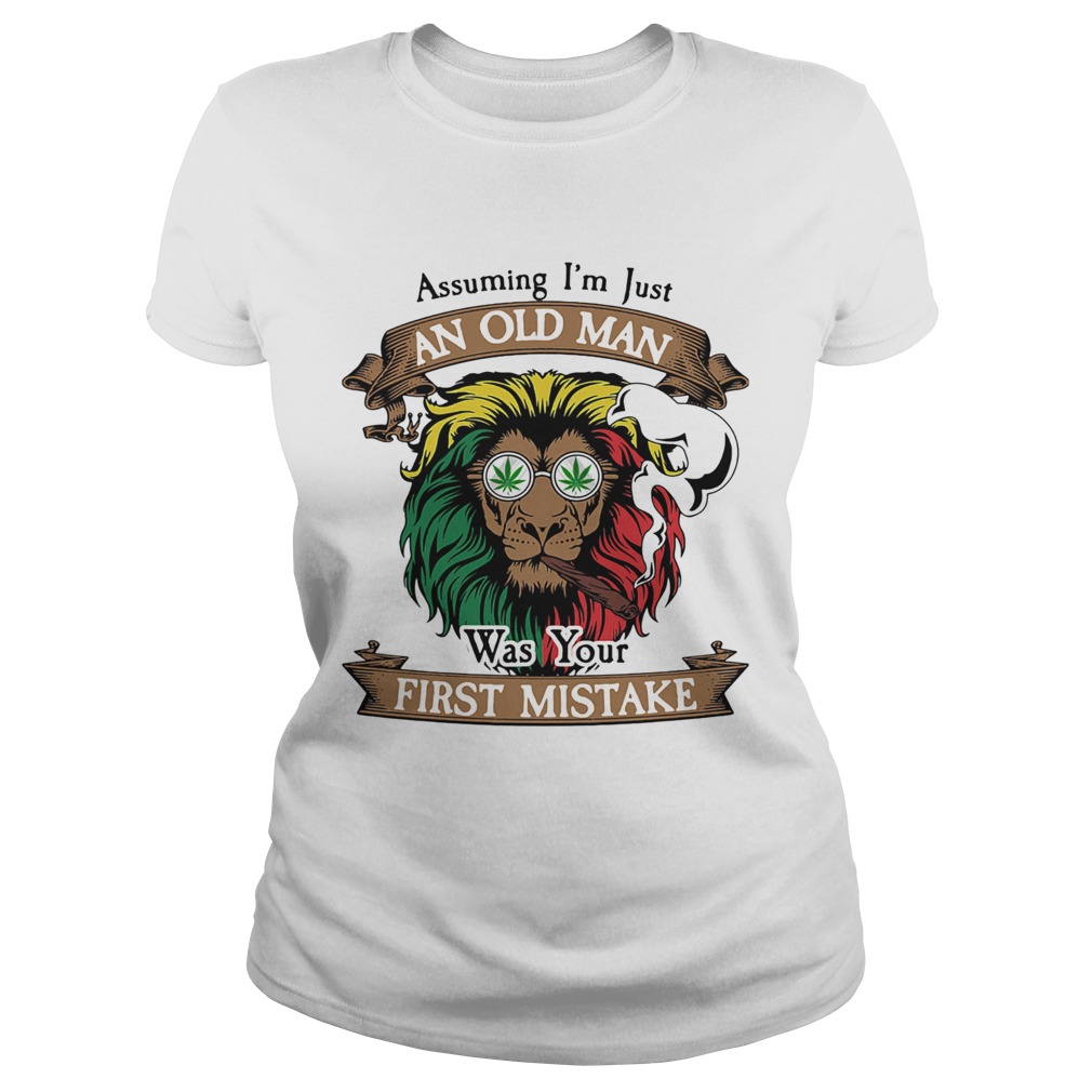 Lion smoking assuming Im just an old lady was your first mistake vintage  Classic Ladies