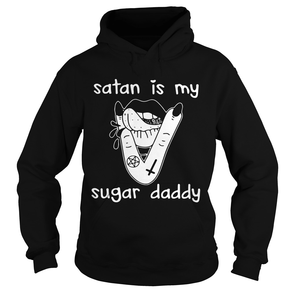 Lips Satan Is My Sugar Daddy  Hoodie