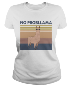 Llama No Probllama Vintage  Classic Ladies