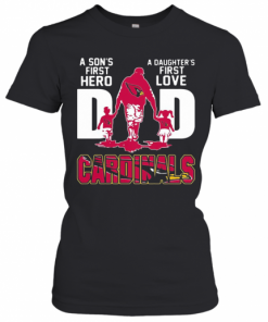 Louis Cardinals Dad A Son'S First Hero A Daughter'S First Love T-Shirt Classic Women's T-shirt