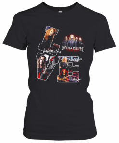 Love Megadeth American Heavy Metal Band Signature T-Shirt Classic Women's T-shirt
