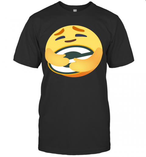 Love the green bay packers love hug facebook care emoji shirt T-Shirt