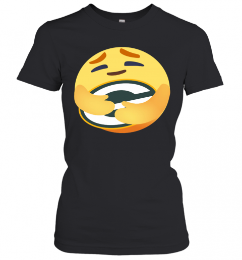 Love the green bay packers love hug facebook care emoji T-Shirt Classic Women's T-shirt