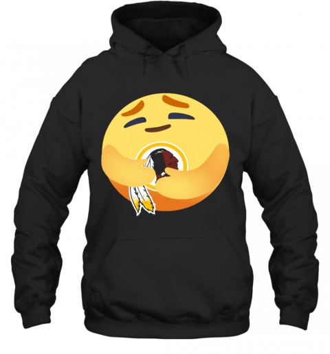 Love the washington redskins love hug facebook care emoji T-Shirt Unisex Hoodie
