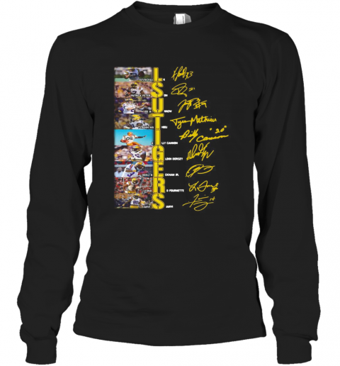 Lsu Tigers Football Team Players Signatures T-Shirt Long Sleeved T-shirt 