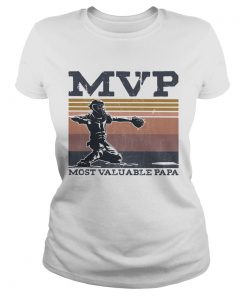 MVP most valuable papa softball vintage  Classic Ladies