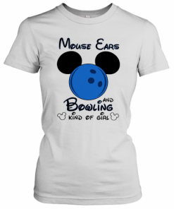 Mickey Mouse Ears And Bowling Kind Of Girl  T-Shirt Classic Women's T-shirt