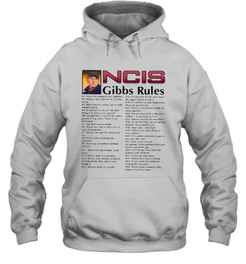 NCIS Gibbs Rules All Song T-Shirt Unisex Hoodie