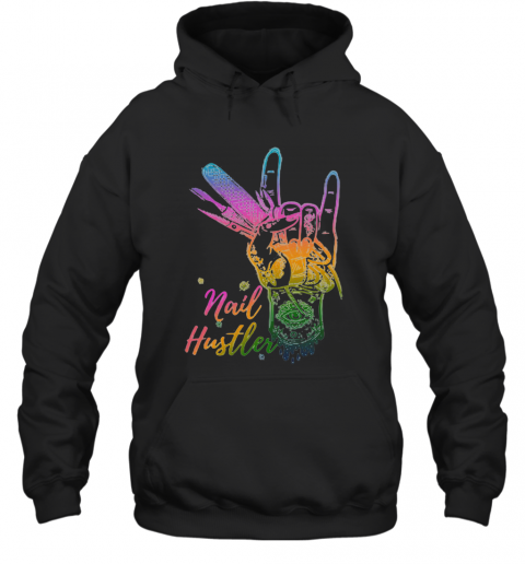 Nail Hustler Hand Color T-Shirt Unisex Hoodie