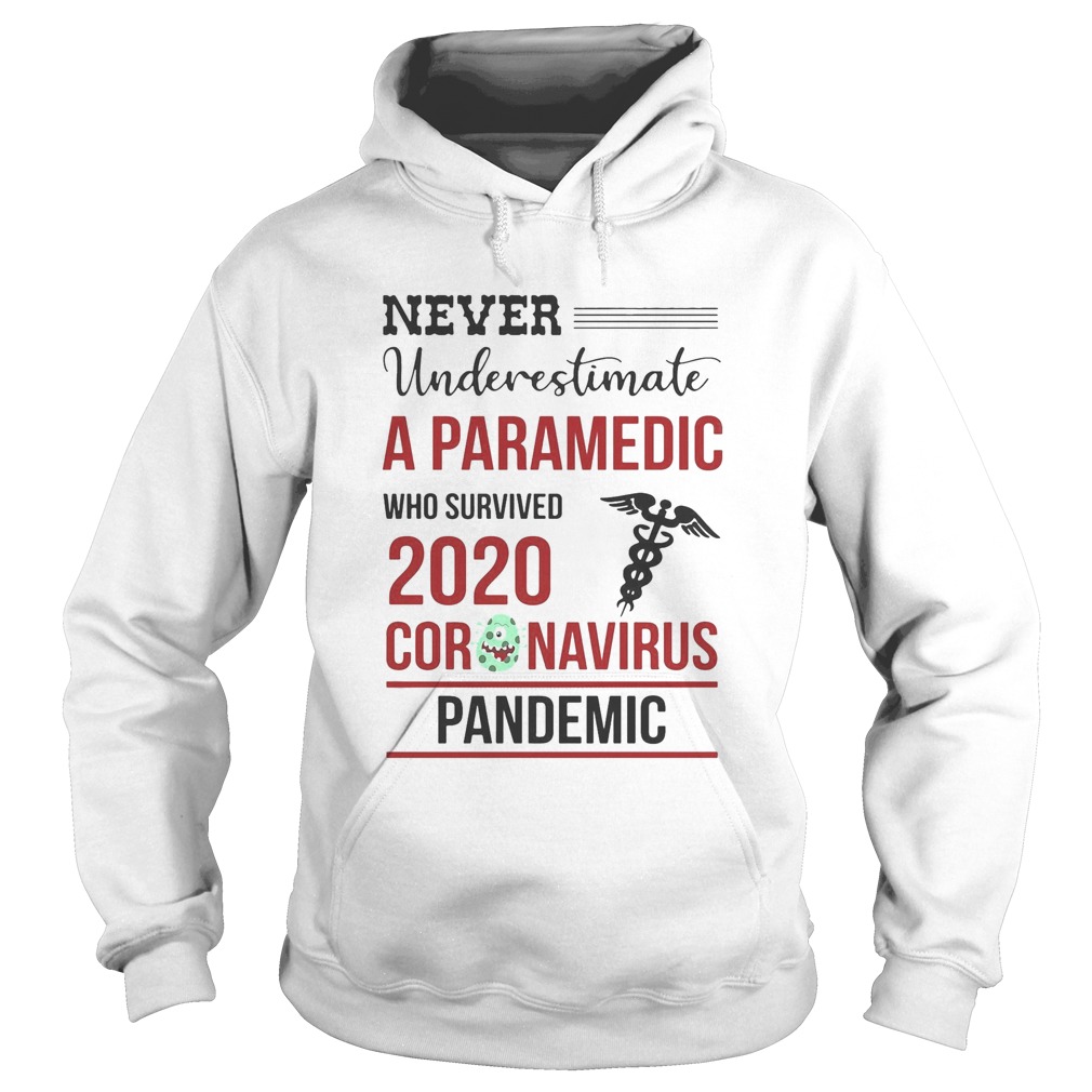 Never underestimate a paramedic who survived 2020 coronavirus pandemic  Hoodie