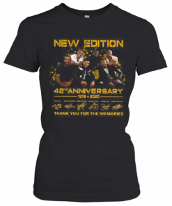 New Edition 42ND Anniversary 1978 2020 Thank You For The Memories T-Shirt Classic Women's T-shirt
