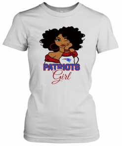 New England Patriots football black girl  T-Shirt Classic Women's T-shirt