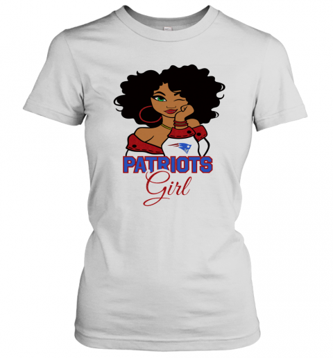 New England Patriots football black girl T-Shirt Classic Women's T-shirt