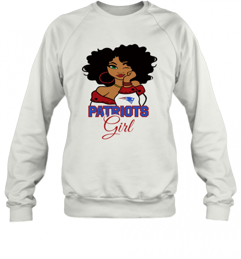 New England Patriots football black girl T-Shirt Unisex Sweatshirt
