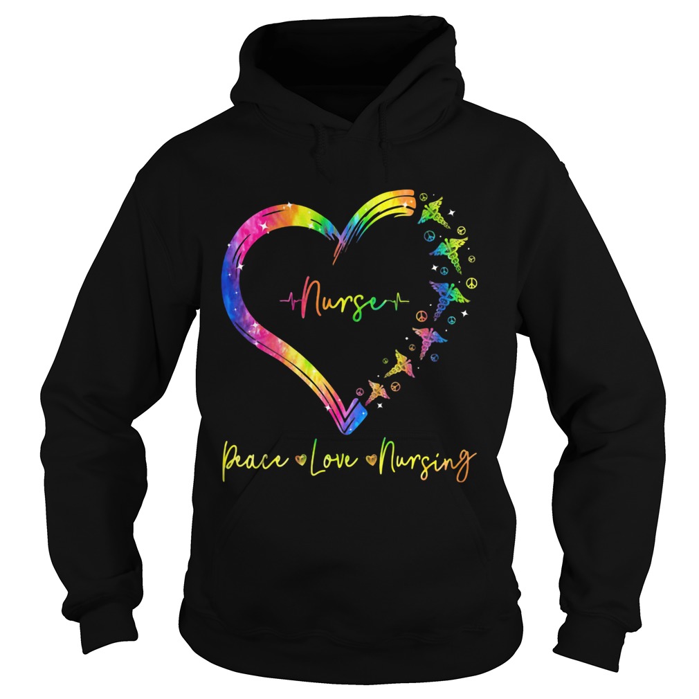 Nurse peace love nursing heart  Hoodie