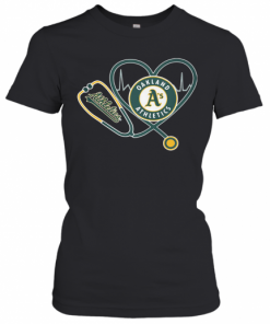 Oakland A'S Athletics Nurse Heart T-Shirt Classic Women's T-shirt