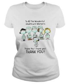 Peanuts Characters Face Mask To All The Wonderful Healthcare Workers Thank You  Classic Ladies