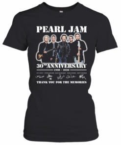 Pearl jam band 30nd anniversary 1990 2020 thank you for the memories signatures  T-Shirt Classic Women's T-shirt