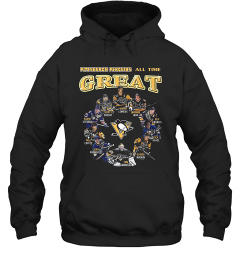 Pittsburgh Penguins Hockey All Time Great Signatures T-Shirt Unisex Hoodie