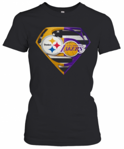 Pittsburgh Steelers And Los Angeles Lakers Superman T-Shirt Classic Women's T-shirt