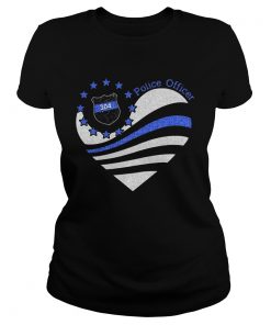 Police Officer 304 Heart  Classic Ladies