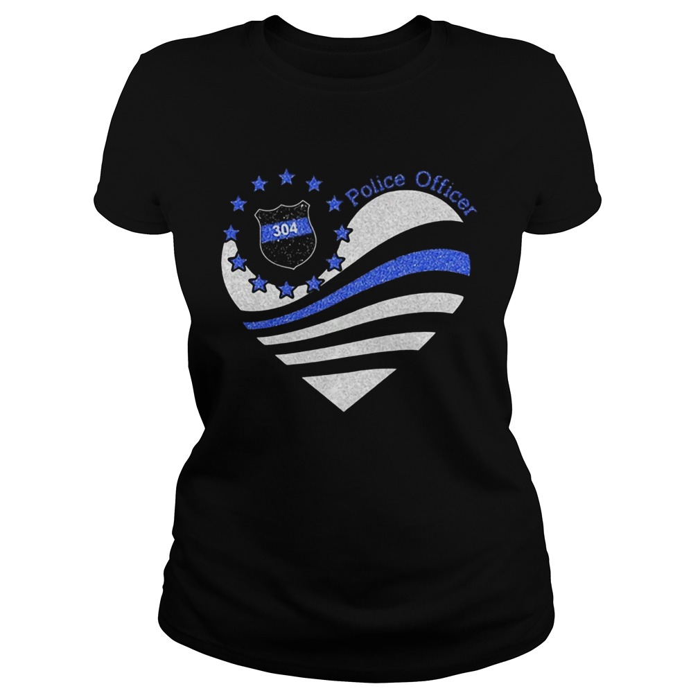 Police Officer 304 Heart Classic Ladies