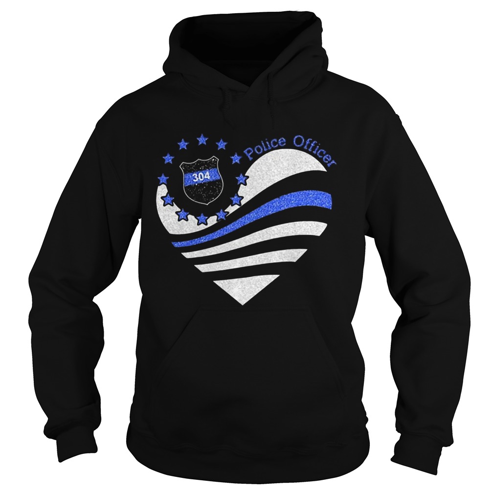 Police Officer 304 Heart Hoodie