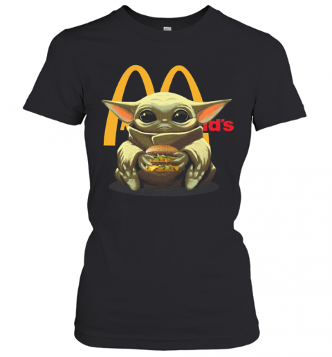 Premium Baby Yoda Hug Mcdonald'S T-Shirt Classic Women's T-shirt