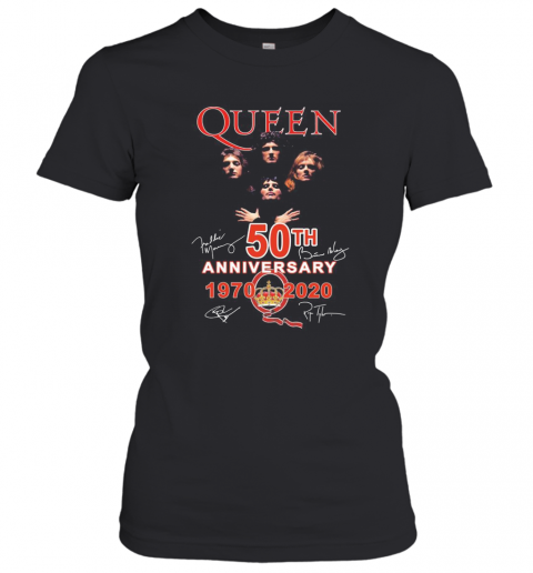 Queen 50Th Anniversary 1970 2020 Signature T-Shirt Classic Women's T-shirt