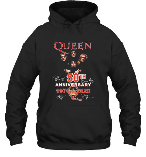 Queen 50Th Anniversary 1970 2020 Signature T-Shirt Unisex Hoodie